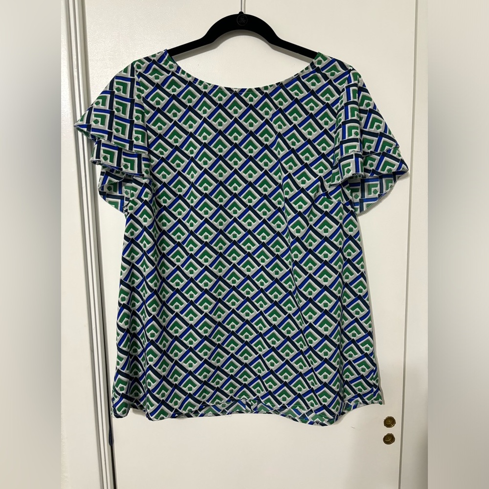 Banana Republic XL pattern blouse top